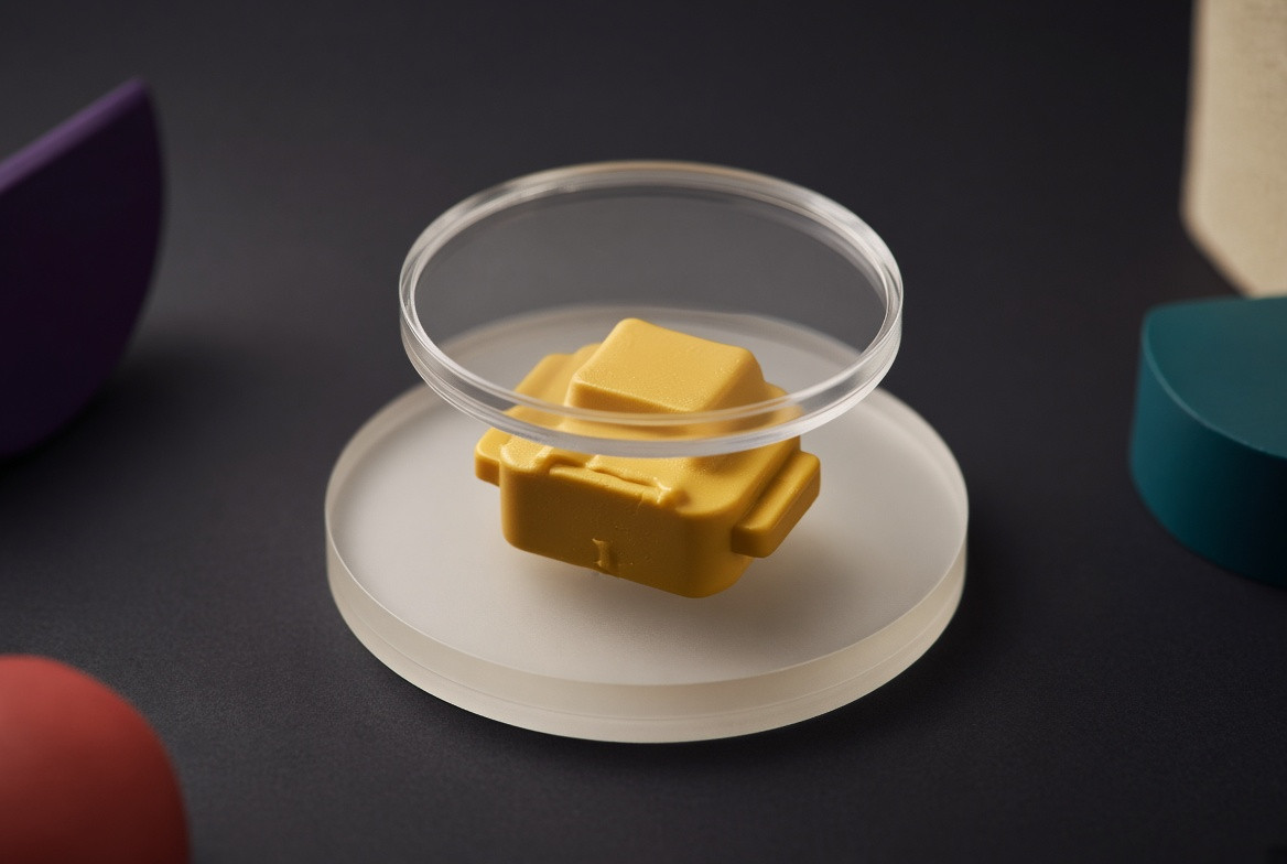 An ordinary object inspected for condition under a magnifier