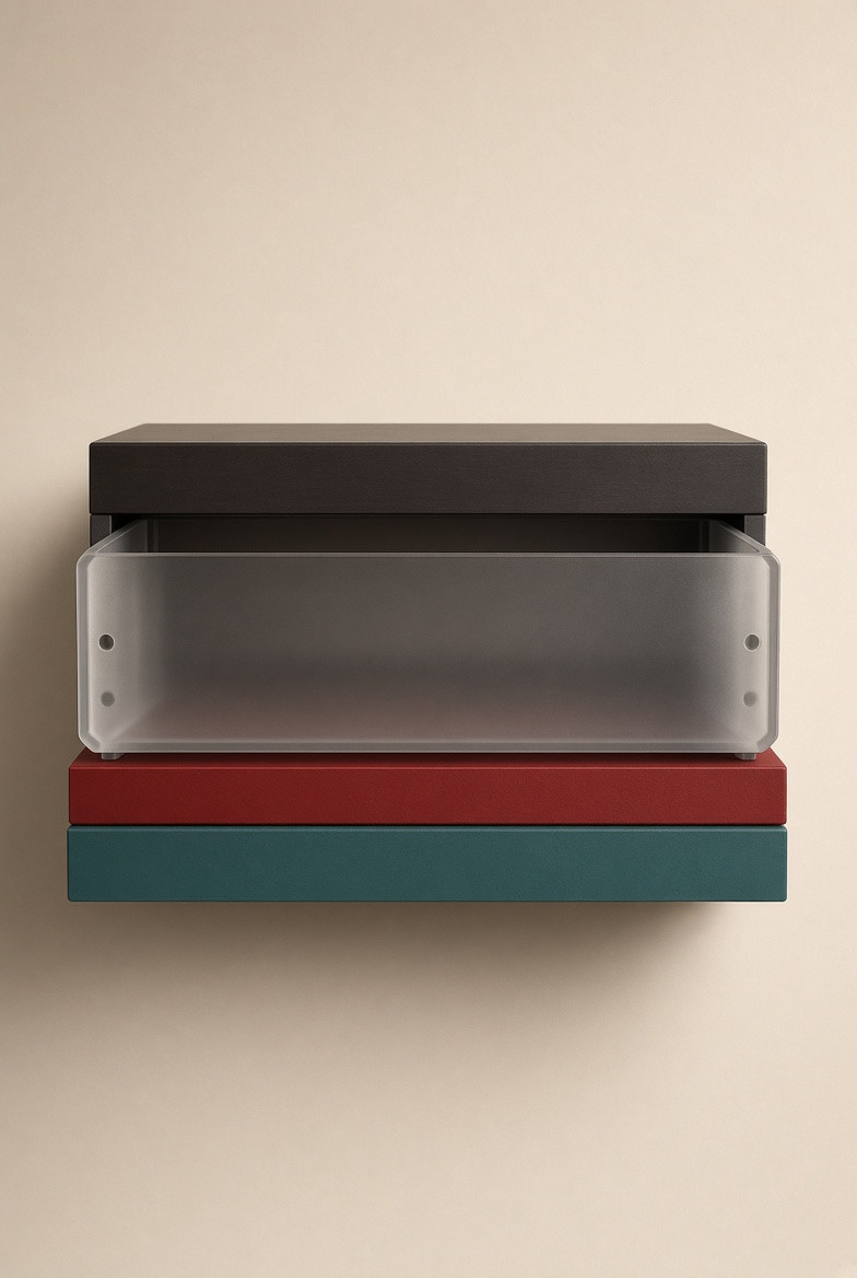 A removable translucent dispatch ticket tray